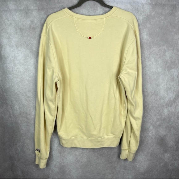 Tracksmith Trackhouse Midweight Crew Sweatshirt In Straw Yellow Women's Sz L - Picture 2 of 8